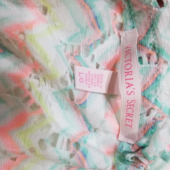 VICTORIA S' SECRET Multicolor Romper O Cover Swimsuit SIZE L/G.. - Picture 10 of 12